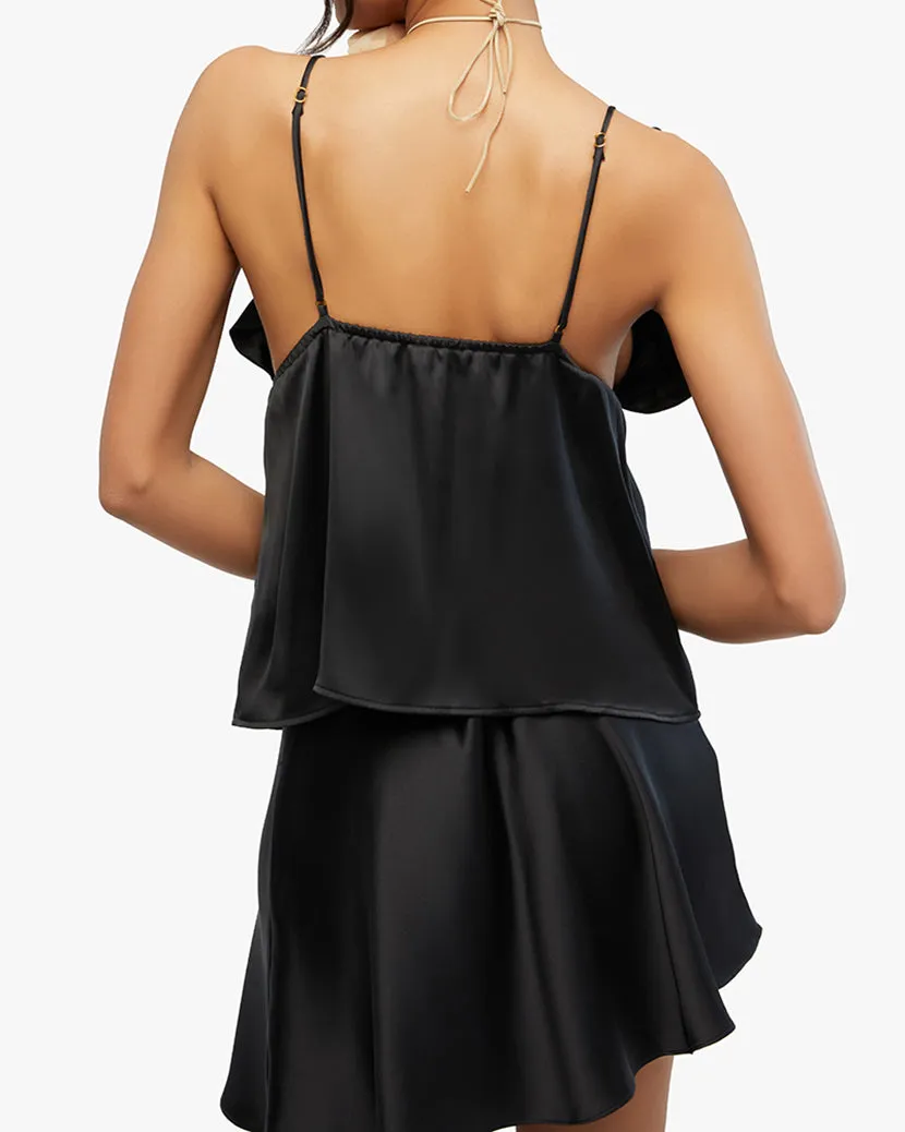 Ruffle Sleeve Silky Top sold by WeWoreWhat product image thumbnail 5