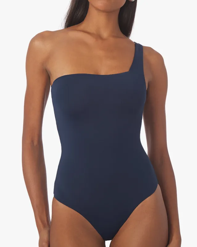 One Shoulder One Piece sold by WeWoreWhat