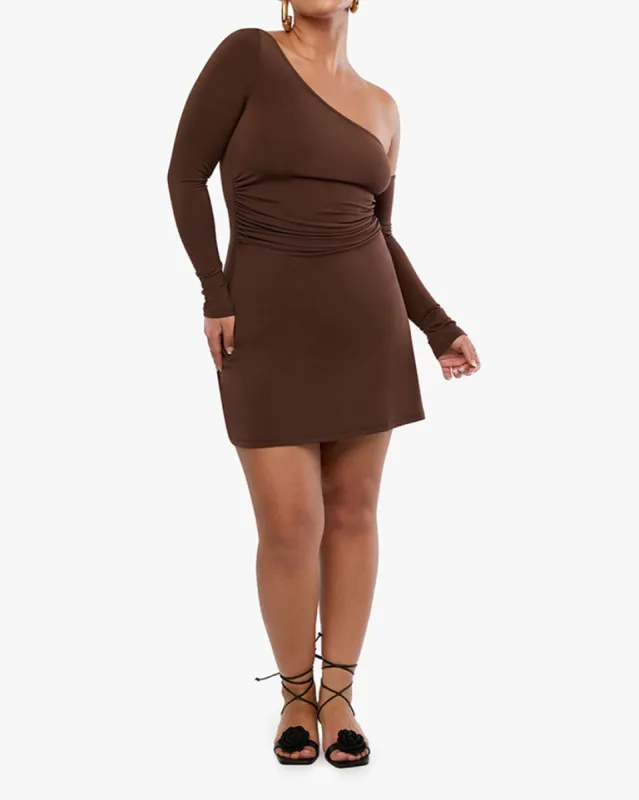 One Shoulder Mini Dress sold by WeWoreWhat