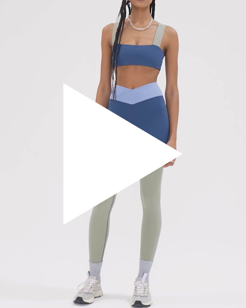 Color Block Splice Leggings sold by WeWoreWhat product image thumbnail 7