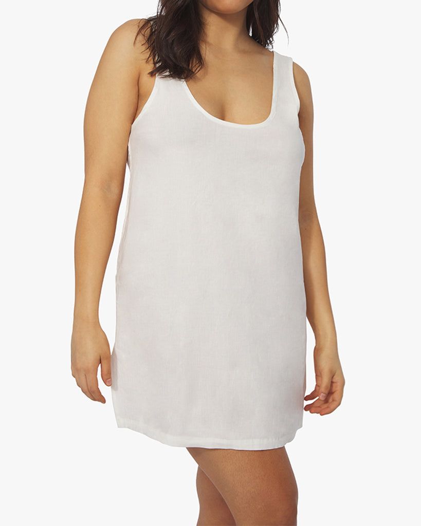 Mini Shift Linen Dress sold by WeWoreWhat