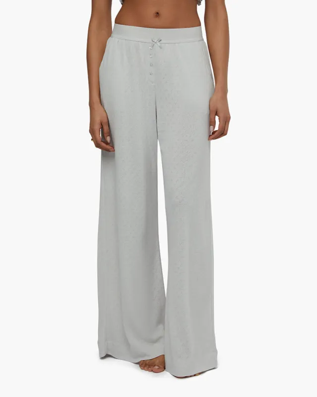 Pointelle Wide Leg Pant sold by WeWoreWhat