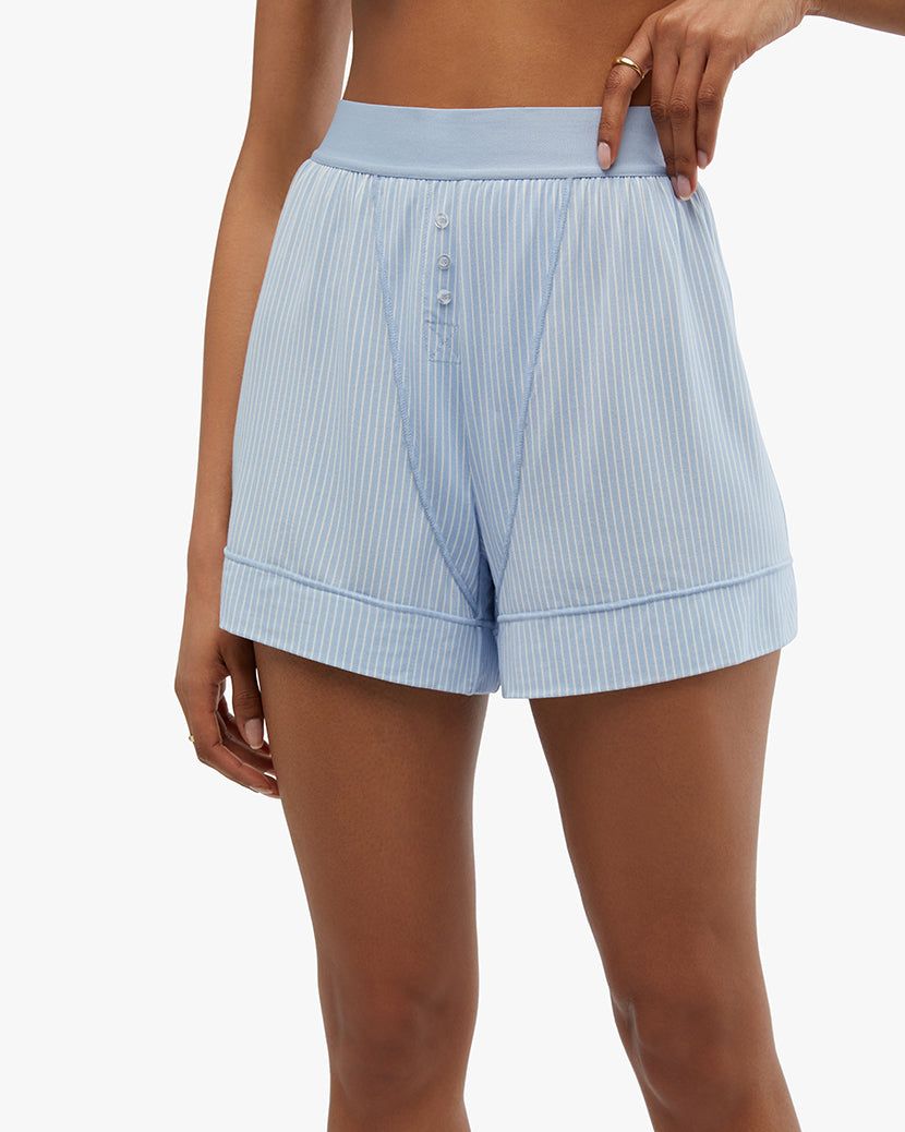 Pinstripe Jersey Boxer Short sold by WeWoreWhat