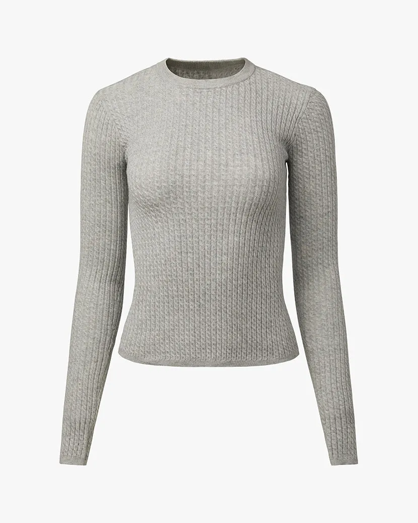 Cable Knit Long Sleeve sold by WeWoreWhat product image thumbnail 3