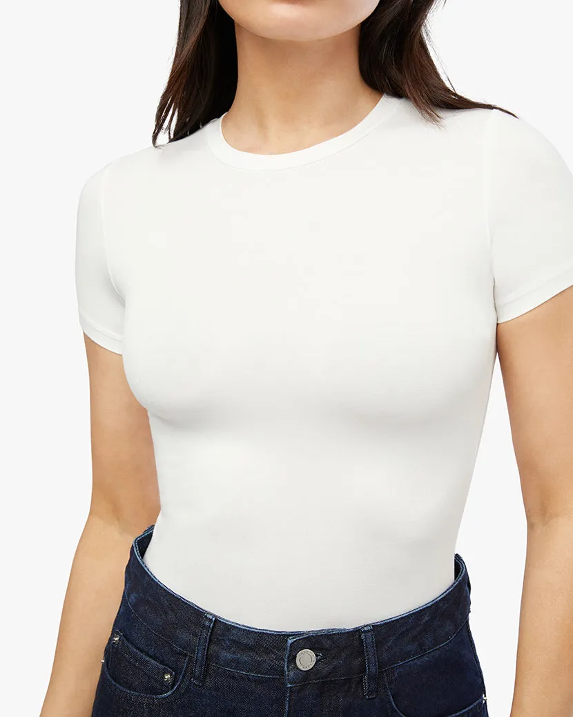 Fitted Crew Neck Top sold by WeWoreWhat