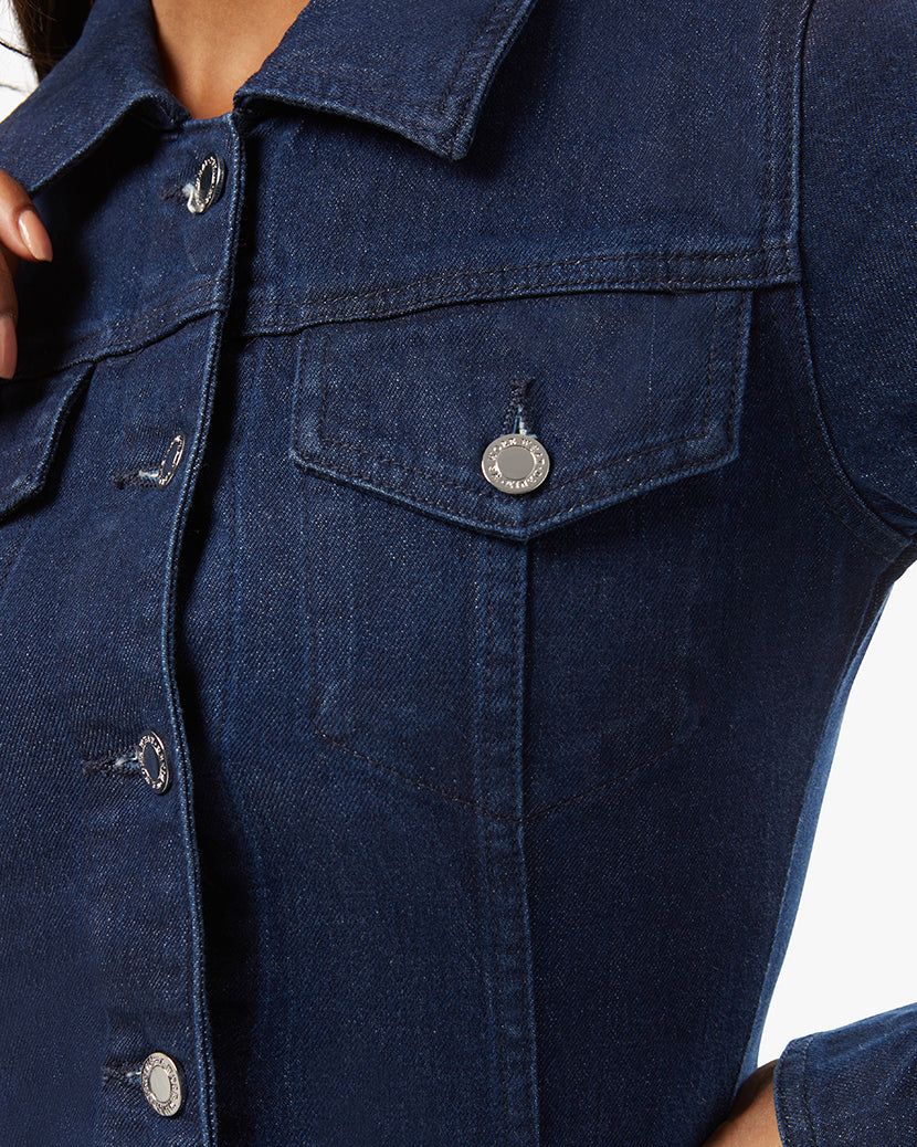 Denim Indigo Comfort Mini Dress sold by WeWoreWhat product image thumbnail 6