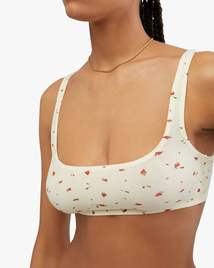 Scoop Ditsy Roses Bra sold by WeWoreWhat
