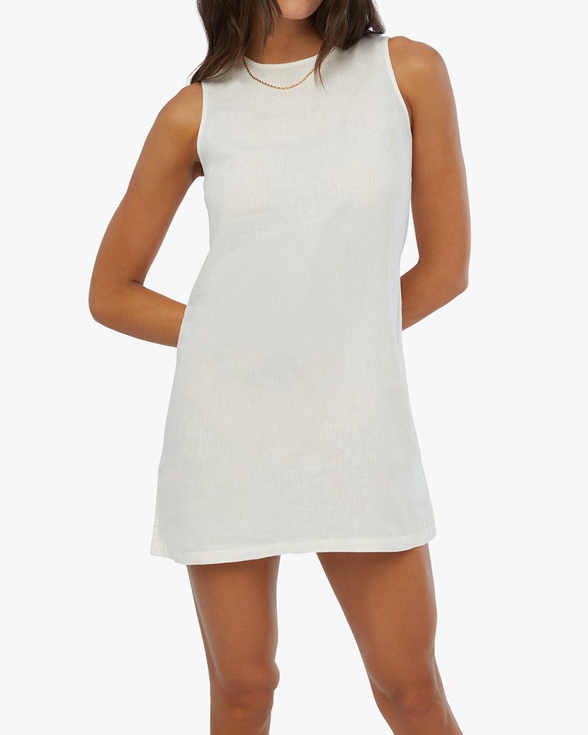 Linen Slit Shift Dress sold by WeWoreWhat