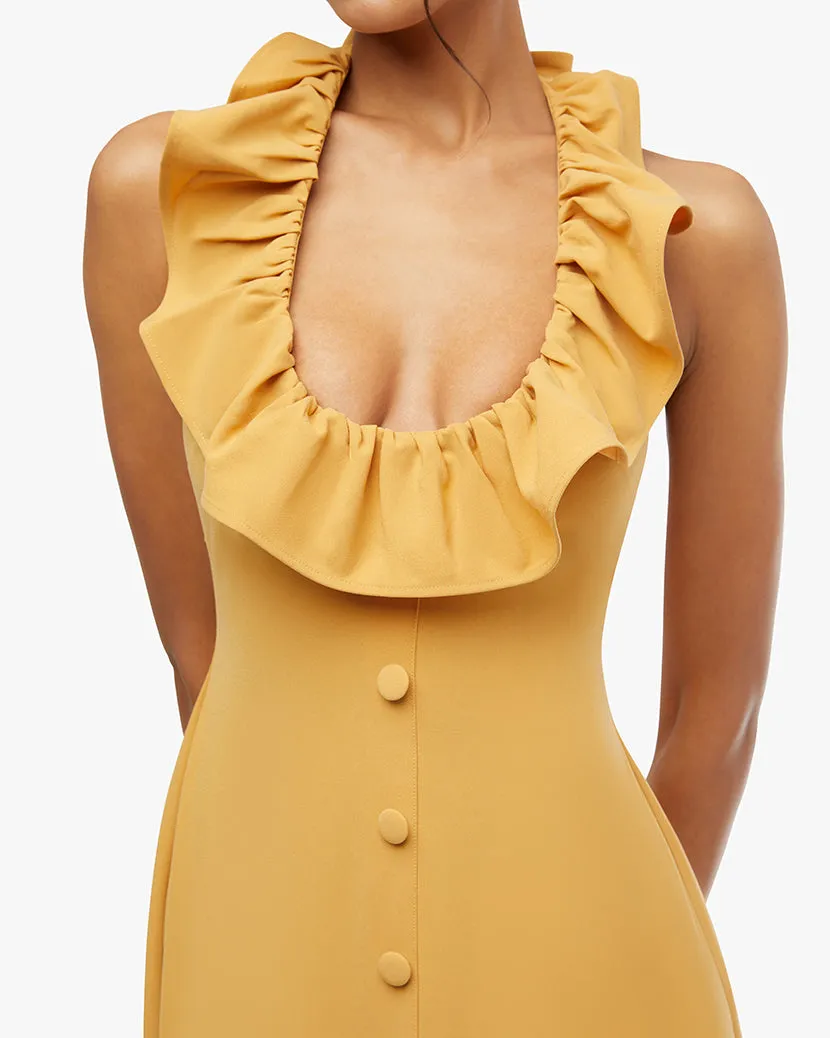 Ruffle Halter Midi Dress sold by WeWoreWhat product image thumbnail 4