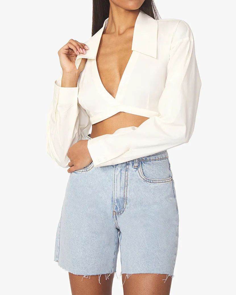 Wrap Poplin Top sold by WeWoreWhat product image thumbnail 5