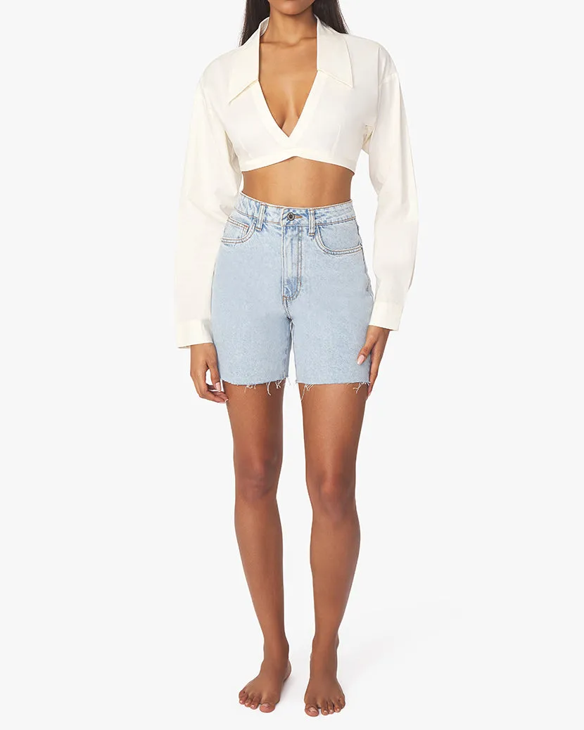 Wrap Poplin Top sold by WeWoreWhat product image thumbnail 4