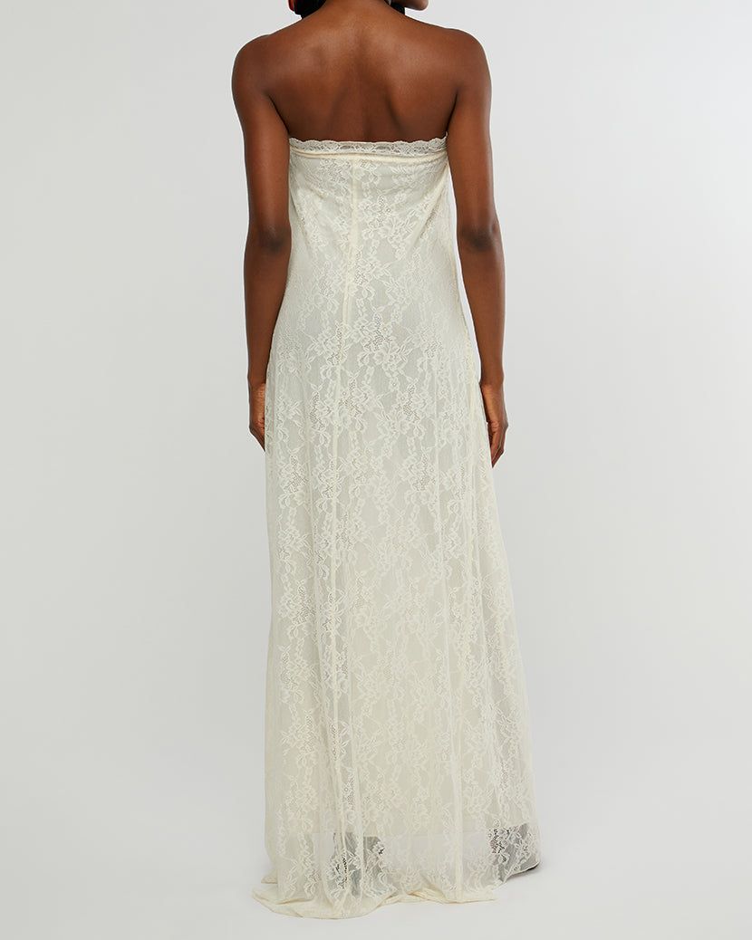 Strapless Lace Maxi Dress sold by WeWoreWhat product image thumbnail 5