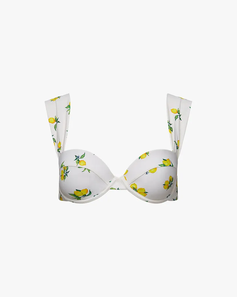 Claudia Ditsy Lemons Bikini Top sold by WeWoreWhat product image thumbnail 2