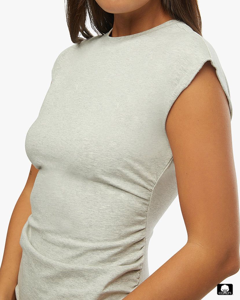 Ruched T-shirt Midi Dress sold by WeWoreWhat product image thumbnail 3