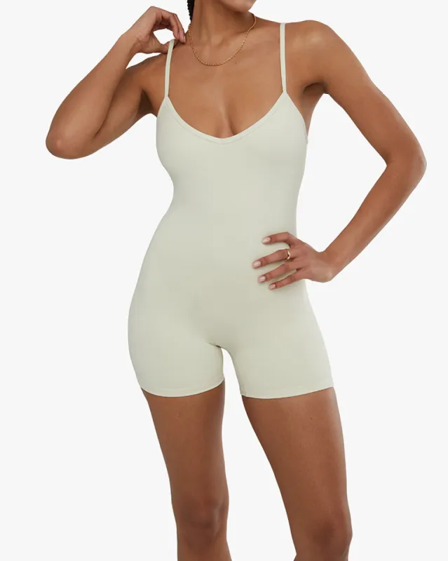 V-neck Romper sold by WeWoreWhat