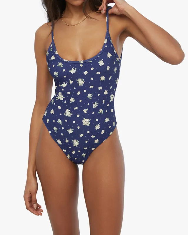 Scoop Polka Dot Floral Cami One Piece sold by WeWoreWhat