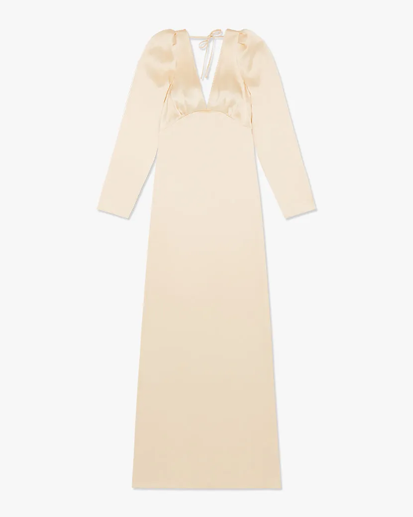 Cowl Back Satin Charmeuse Maxi Dress sold by WeWoreWhat product image thumbnail 2