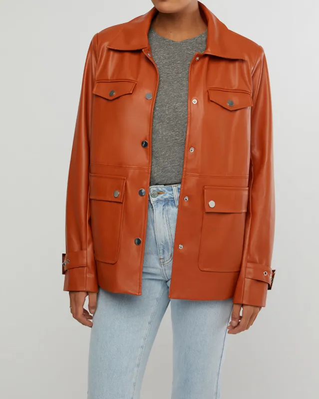 Vegan Leather Western Jacket sold by WeWoreWhat