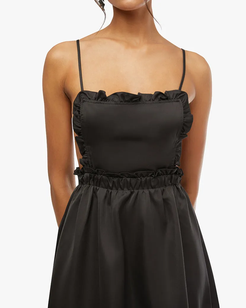 Ruffle Bib Maxi Dress sold by WeWoreWhat product image thumbnail 4