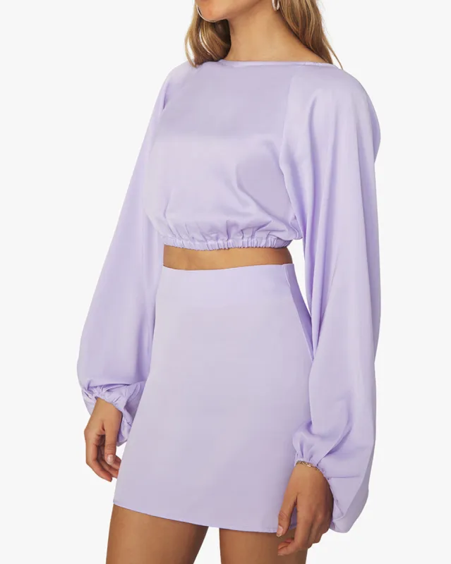 Mini Slip Satin Charmeuse Skirt sold by WeWoreWhat