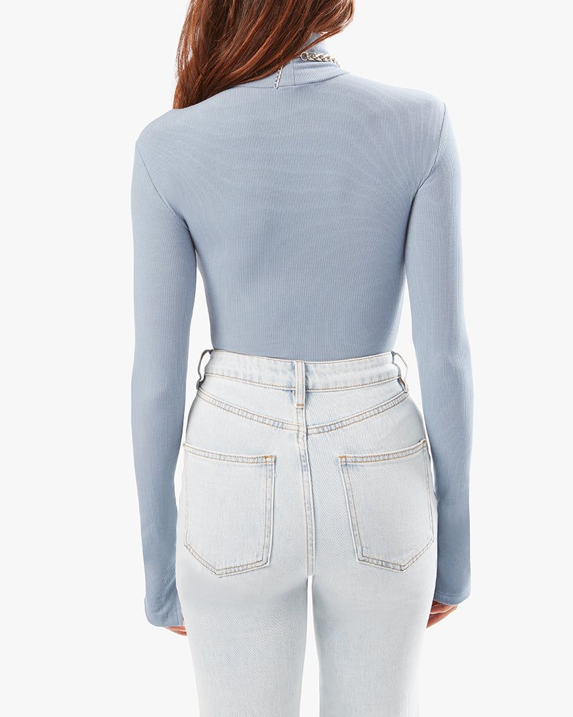 Turtle Neck Brushed Rib Bodysuit sold by WeWoreWhat product image thumbnail 4