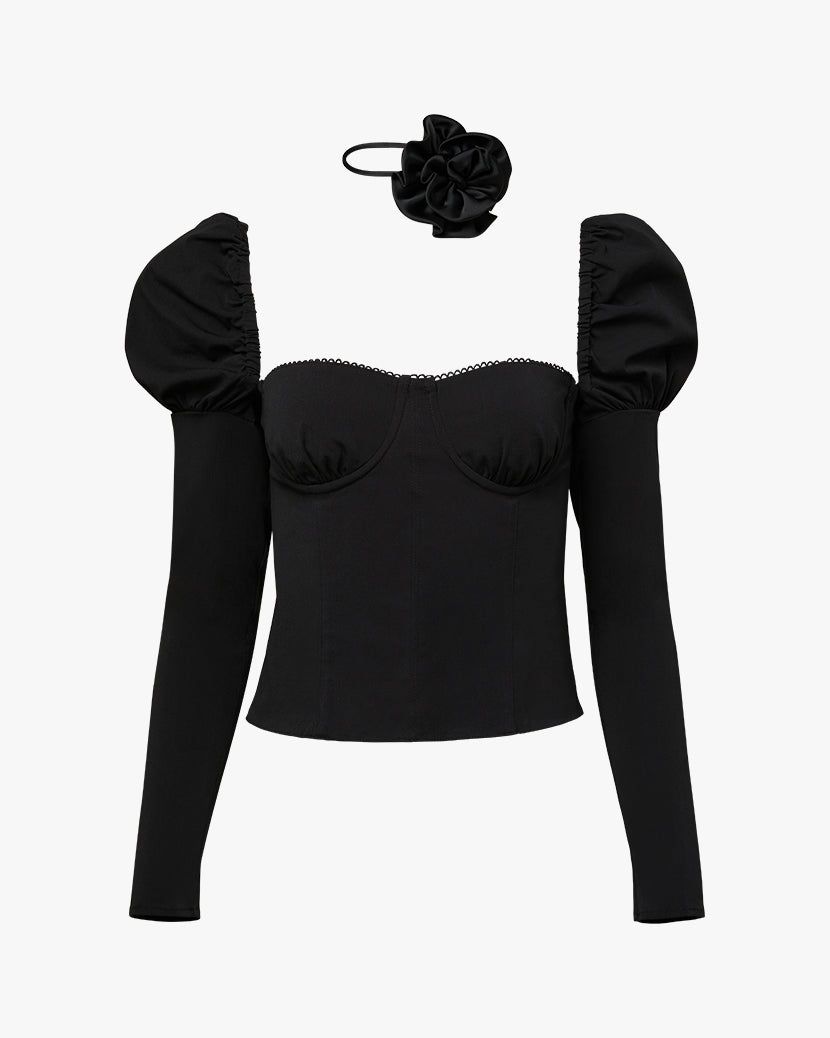Long Sleeve Corset Top sold by WeWoreWhat product image thumbnail 2