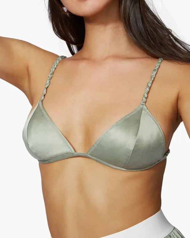 Silk Scrunchie Bralette sold by WeWoreWhat