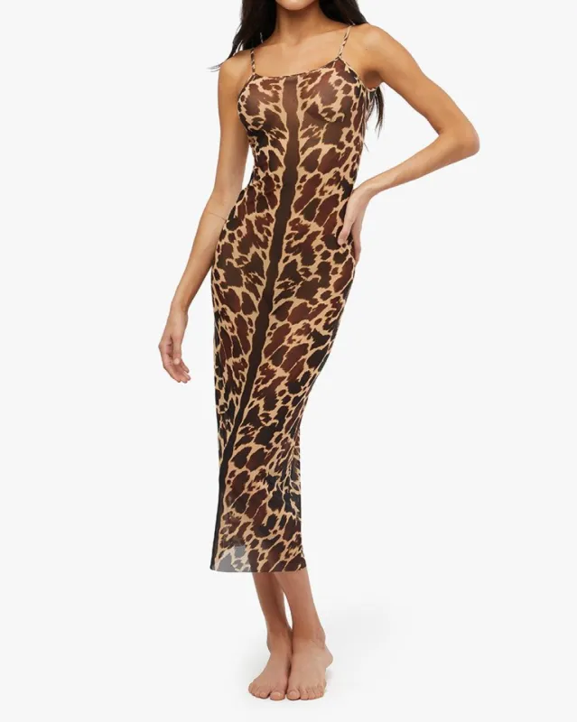 Mesh Scoop Maxi Slip Dress sold by WeWoreWhat