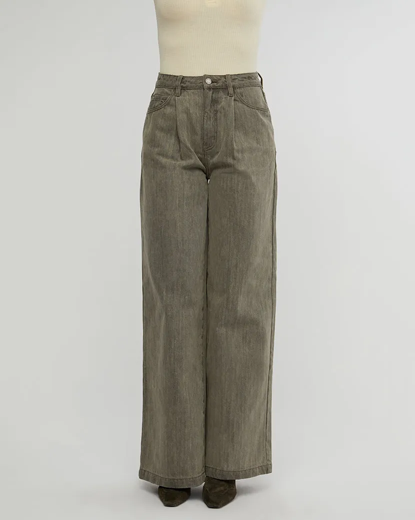 High Rise Pleated Wide Leg Pants sold by WeWoreWhat product image thumbnail 5