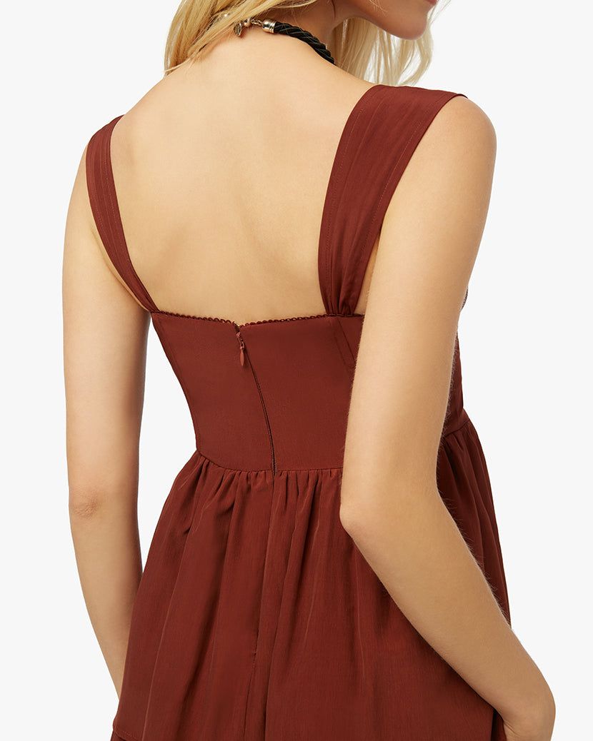 Corset Poplin Maxi Dress sold by WeWoreWhat product image thumbnail 6