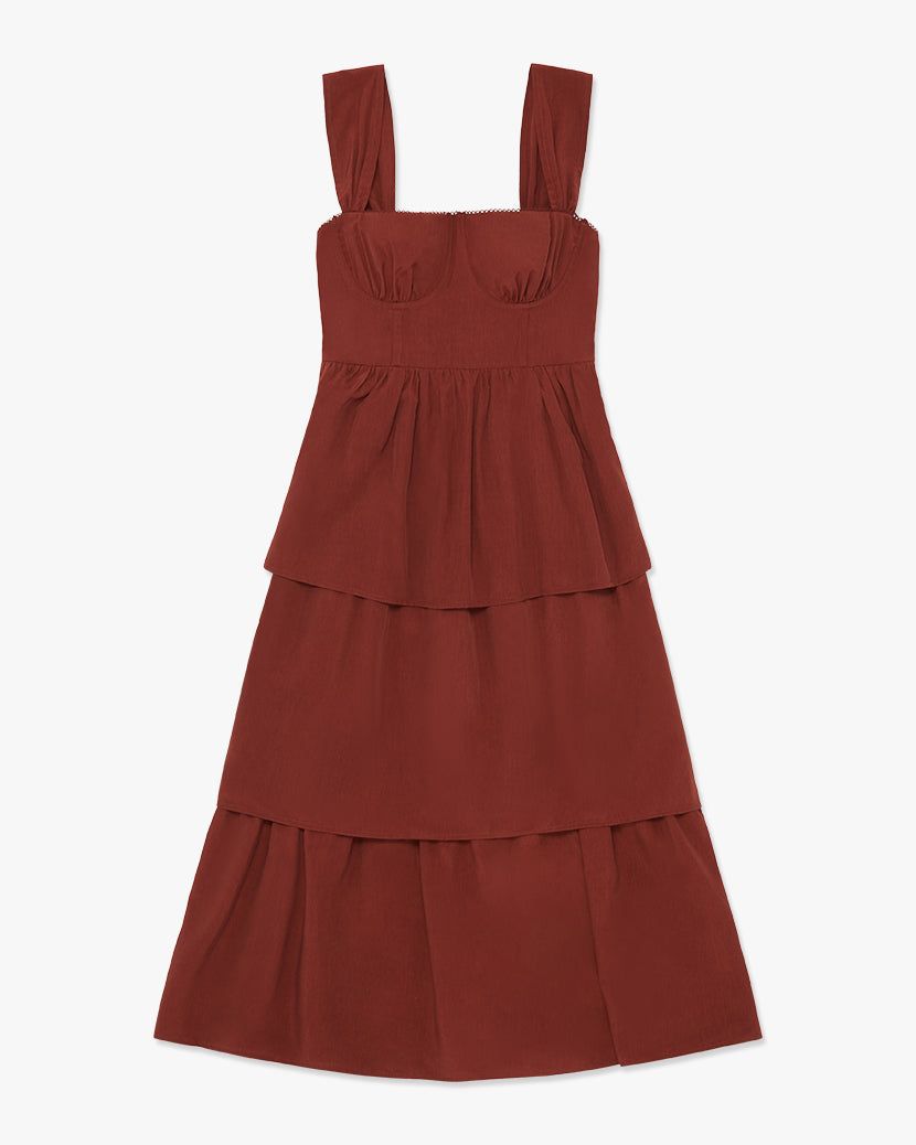 Corset Poplin Maxi Dress sold by WeWoreWhat product image thumbnail 2