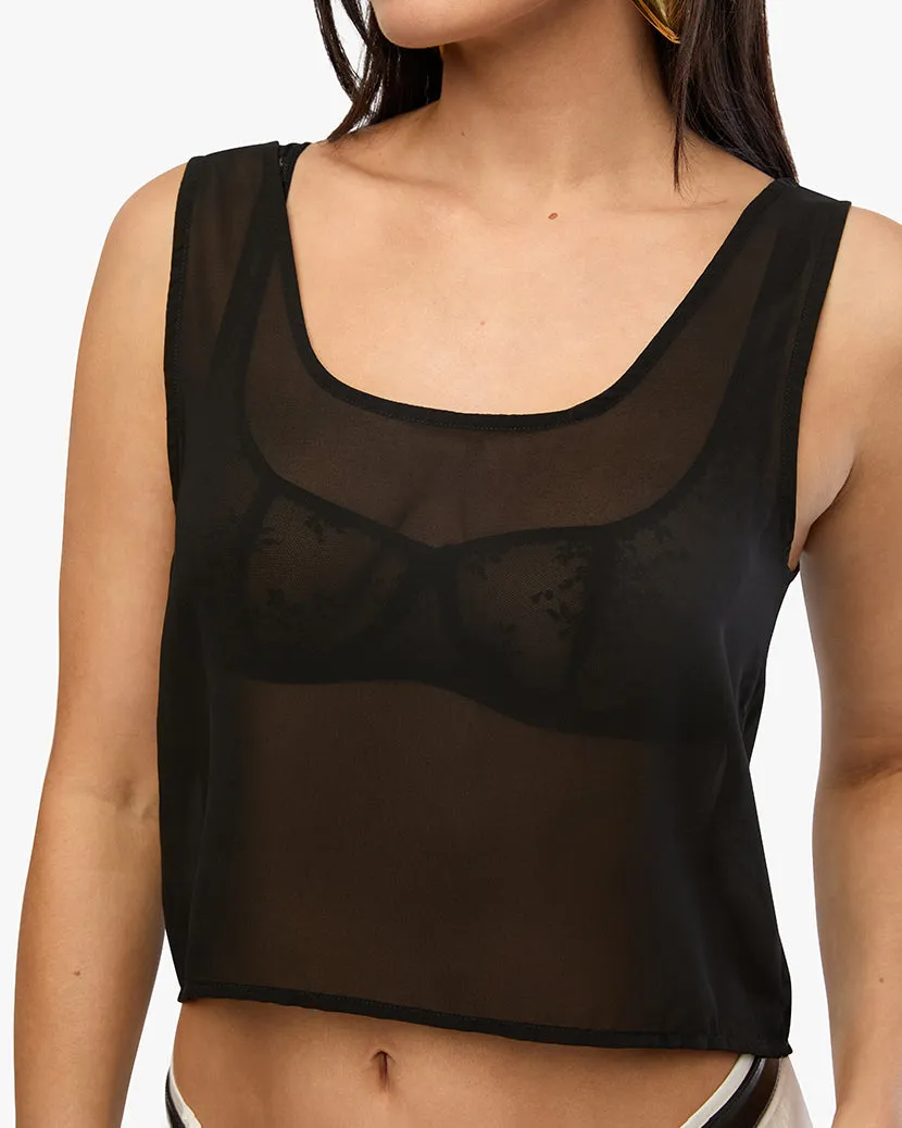 Square Neck Chiffon Tank sold by WeWoreWhat product image thumbnail 4