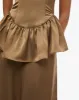 Strapless Corset Peplum Maxi Dress sold by WeWoreWhat