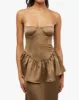 Strapless Corset Peplum Maxi Dress sold by WeWoreWhat