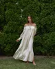 Off Shoulder Silky Maxi Dress sold by WeWoreWhat