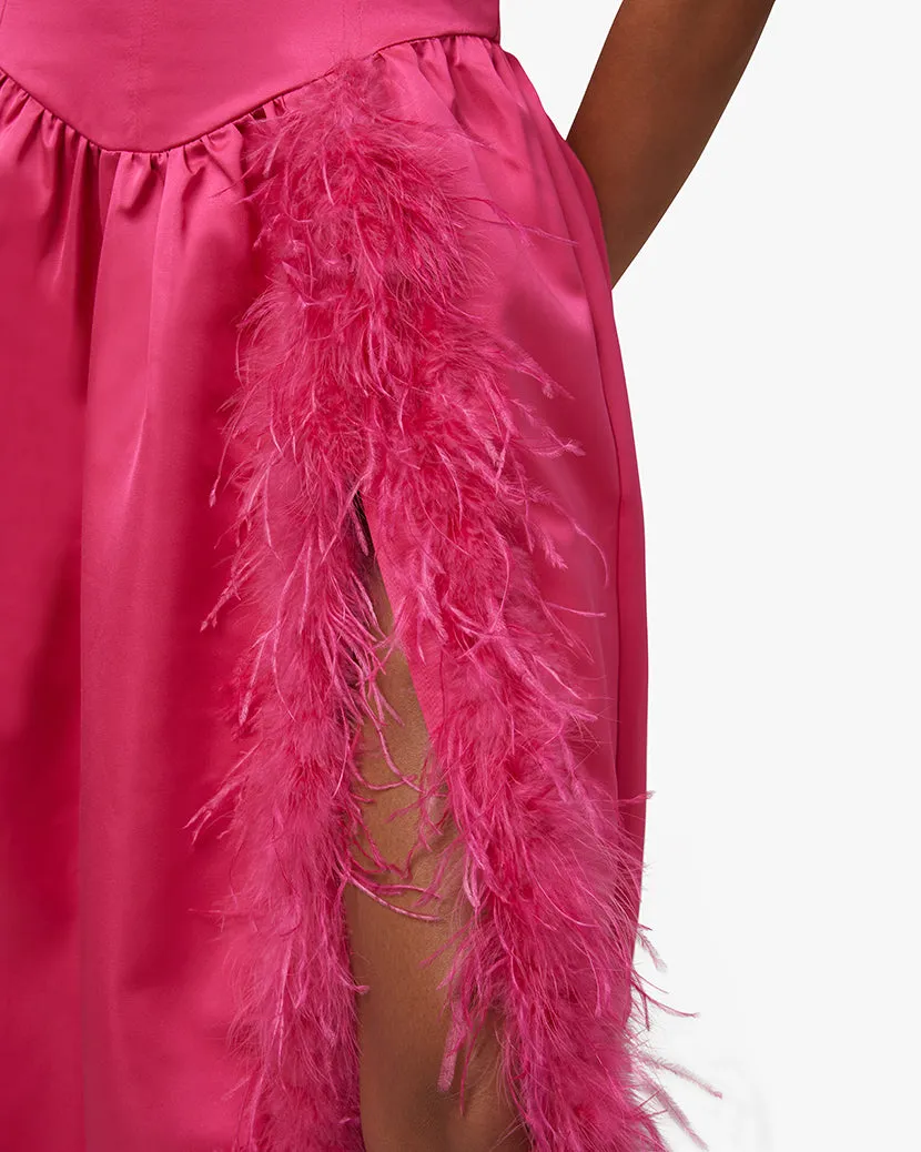Corset Feathered Gown sold by WeWoreWhat product image thumbnail 5