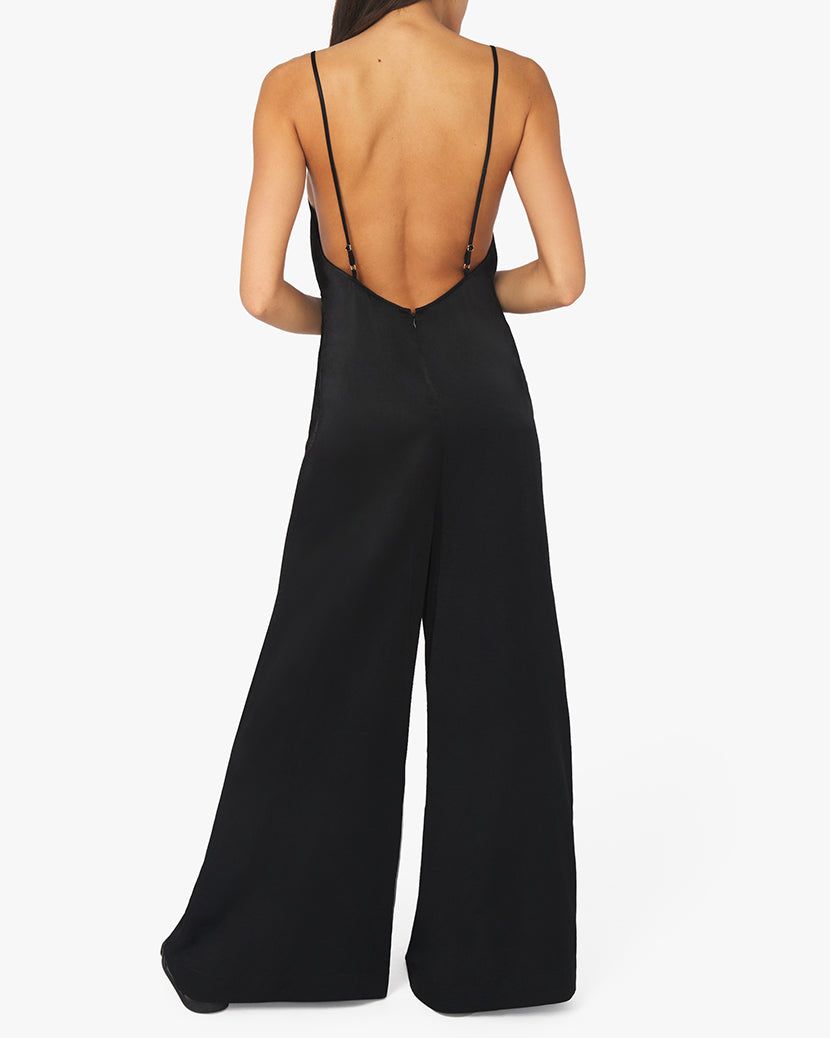 Slip Sateen Wide Leg Jumpsuit sold by WeWoreWhat product image thumbnail 4