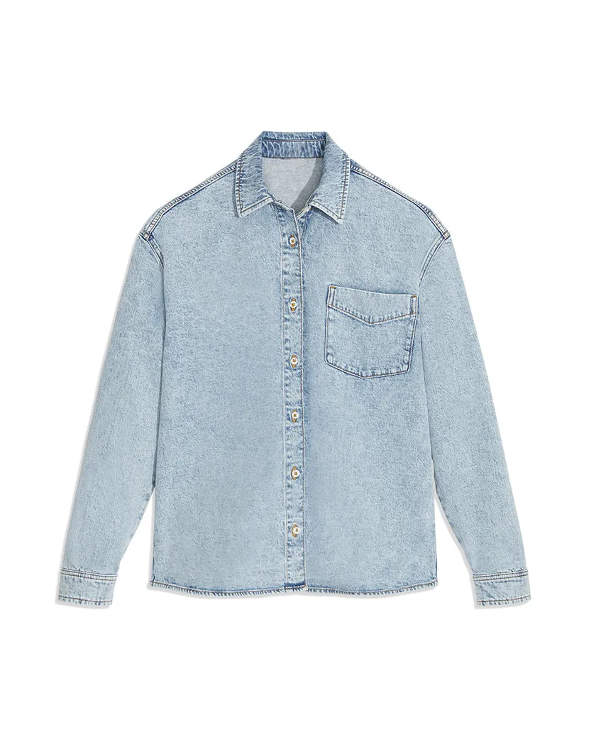 Boyfriend Indigo Denim Shirt sold by WeWoreWhat product image thumbnail 3