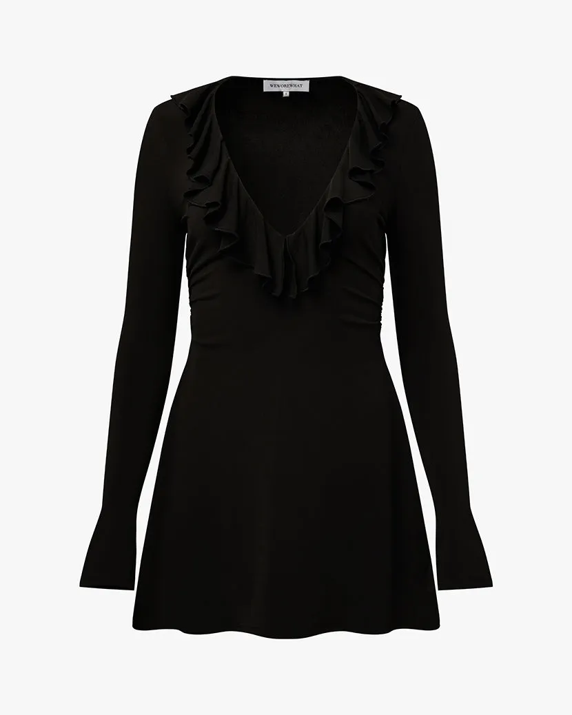 Ruffle V Neck Mini Dress sold by WeWoreWhat product image thumbnail 2
