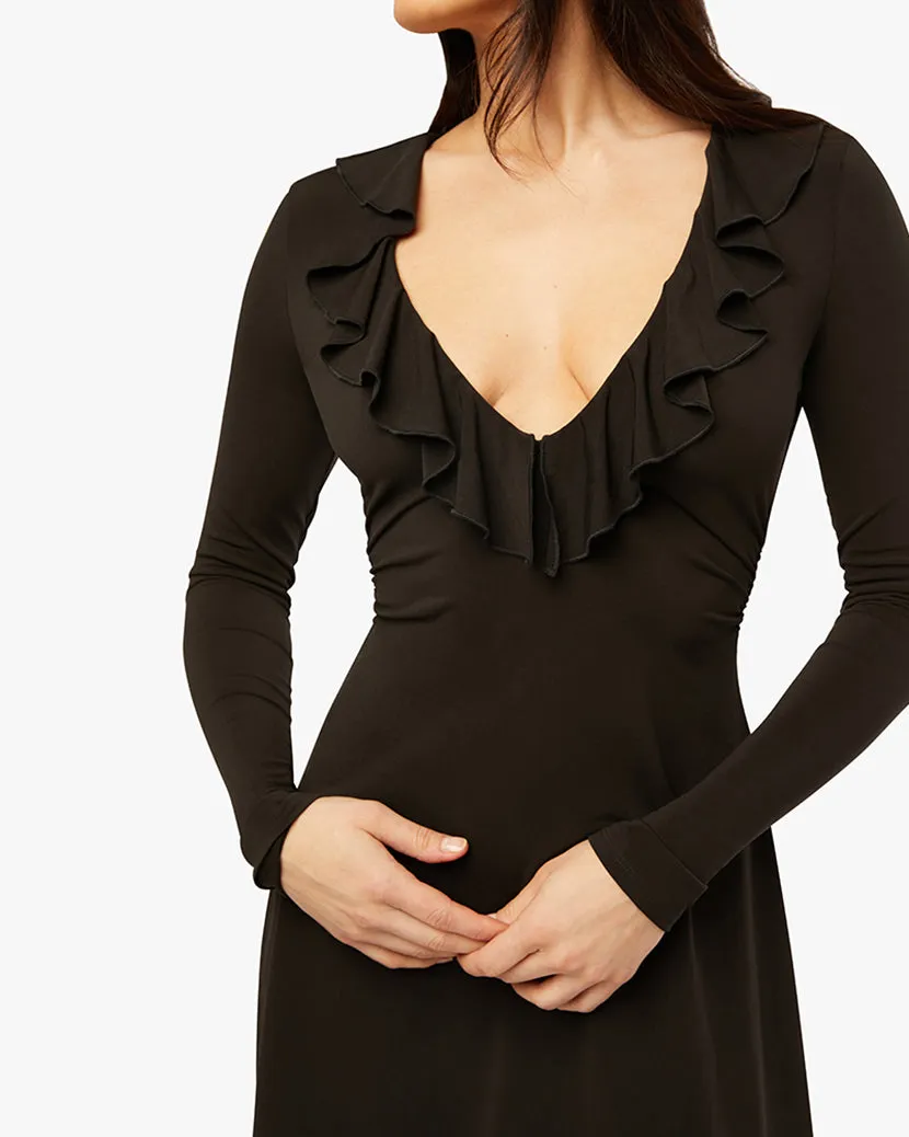 Ruffle V Neck Mini Dress sold by WeWoreWhat product image thumbnail 3