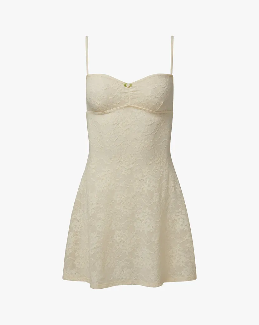 Lace Rosette Mini Dress sold by WeWoreWhat product image thumbnail 2