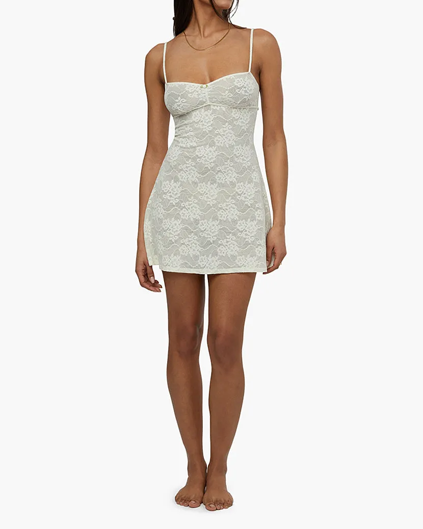 Lace Rosette Mini Dress sold by WeWoreWhat product image thumbnail 4