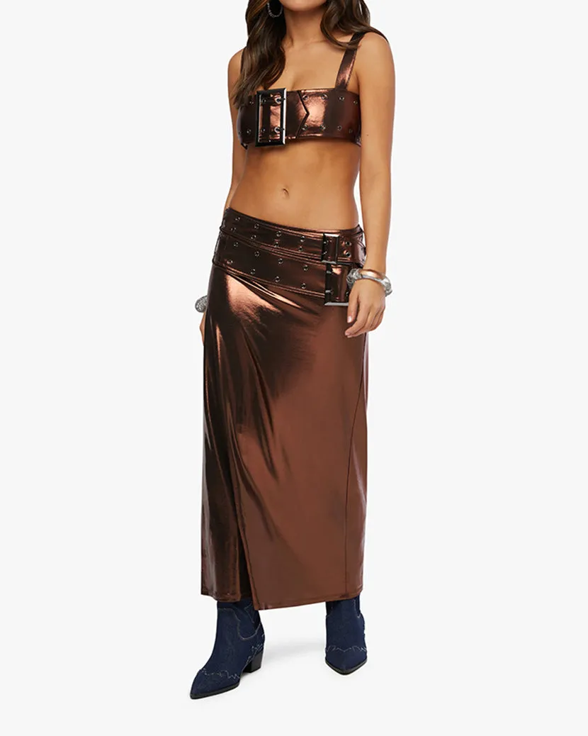 Double Belt Midi Skirt sold by WeWoreWhat product image thumbnail 4