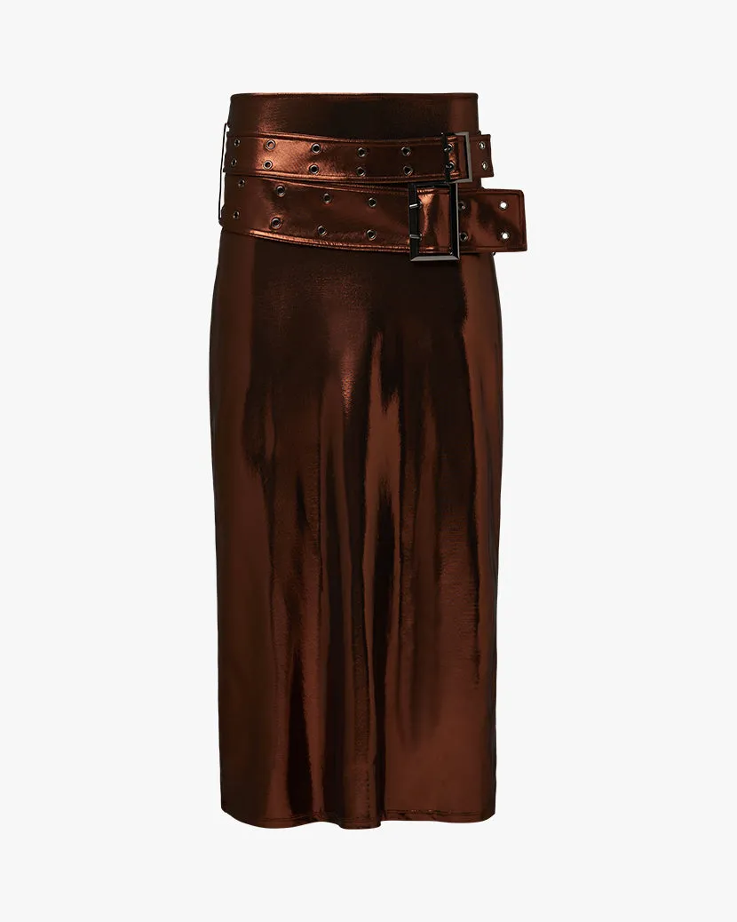 Double Belt Midi Skirt sold by WeWoreWhat product image thumbnail 2