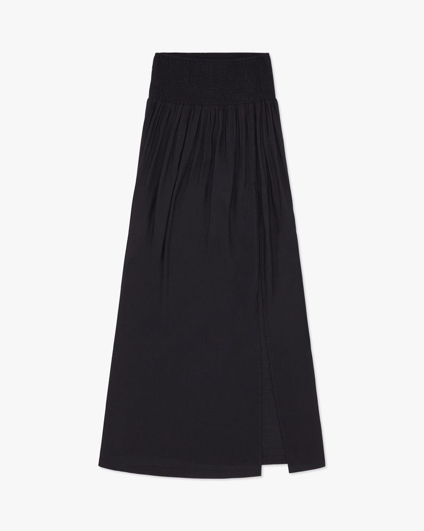 Smocked Slit Maxi Skirt sold by WeWoreWhat