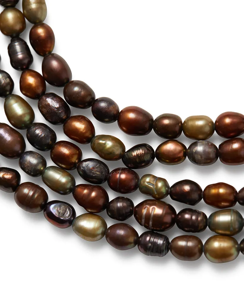 Freshwater Pearl Crochet Necklace sold by WeWoreWhat product image thumbnail 2