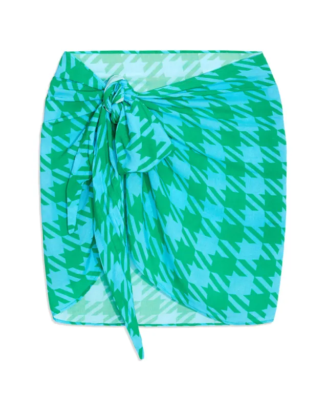 Oversized Houndstooth Sarong sold by WeWoreWhat