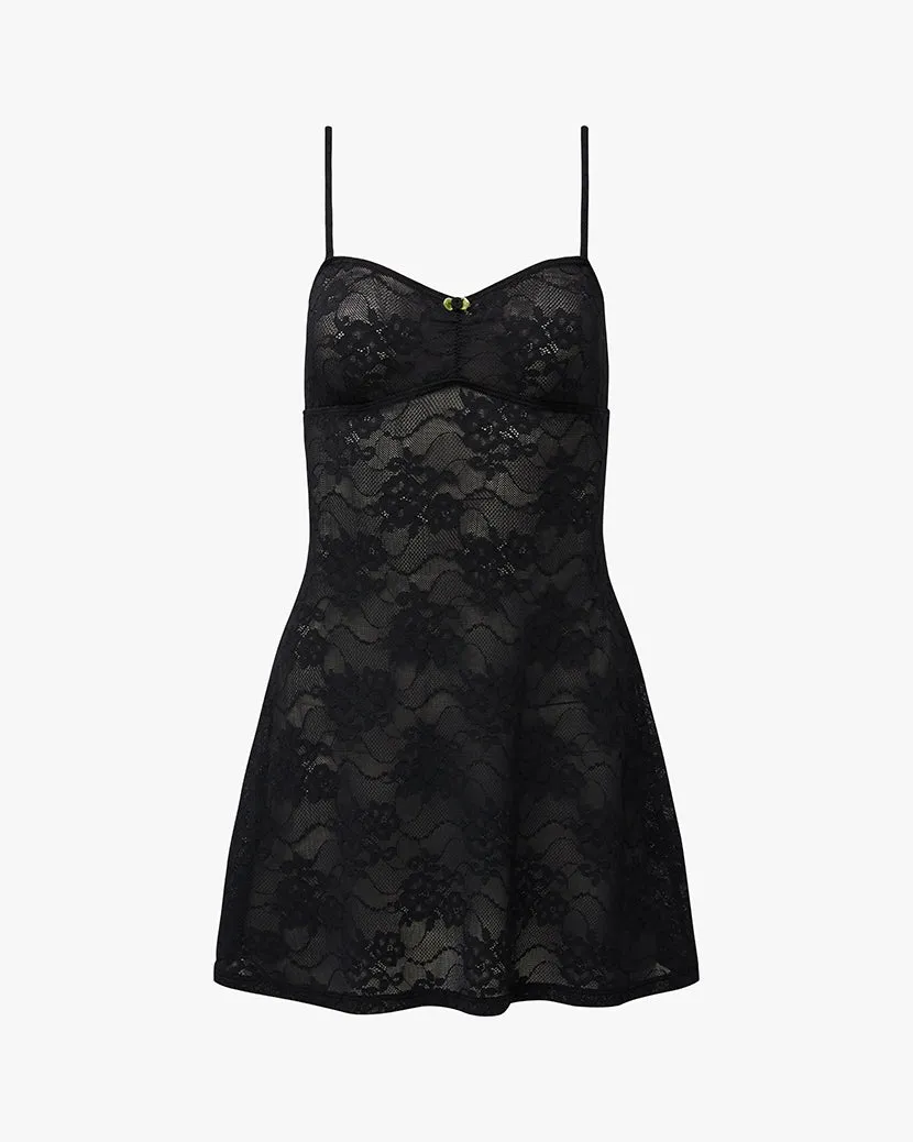 Lace Rosette Mini Dress sold by WeWoreWhat product image thumbnail 2