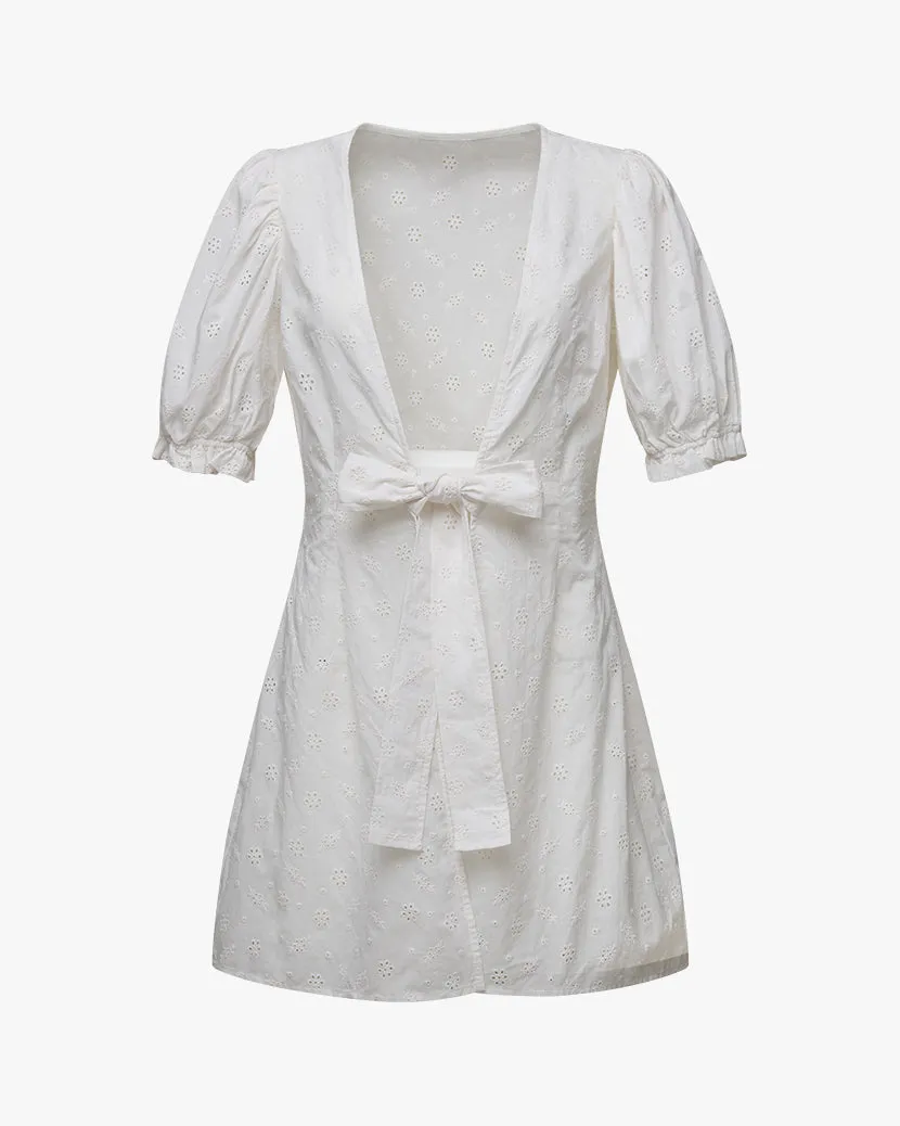 Tie Front Eyelet Mini Dress sold by WeWoreWhat product image thumbnail 2