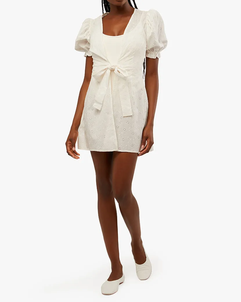 Tie Front Eyelet Mini Dress sold by WeWoreWhat product image thumbnail 3